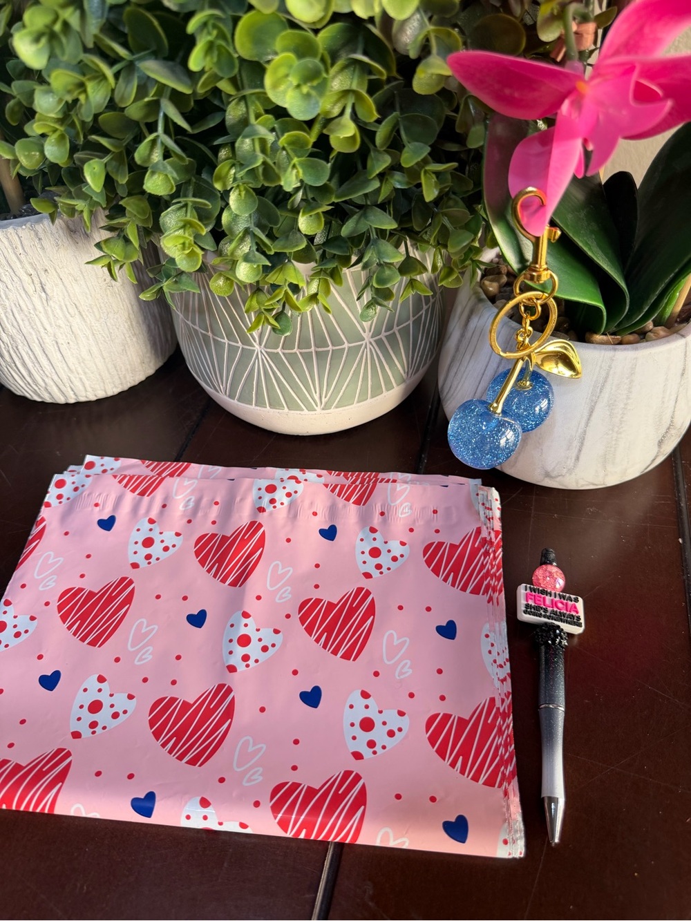 Bundle of Polymailers/ keychain/ pen